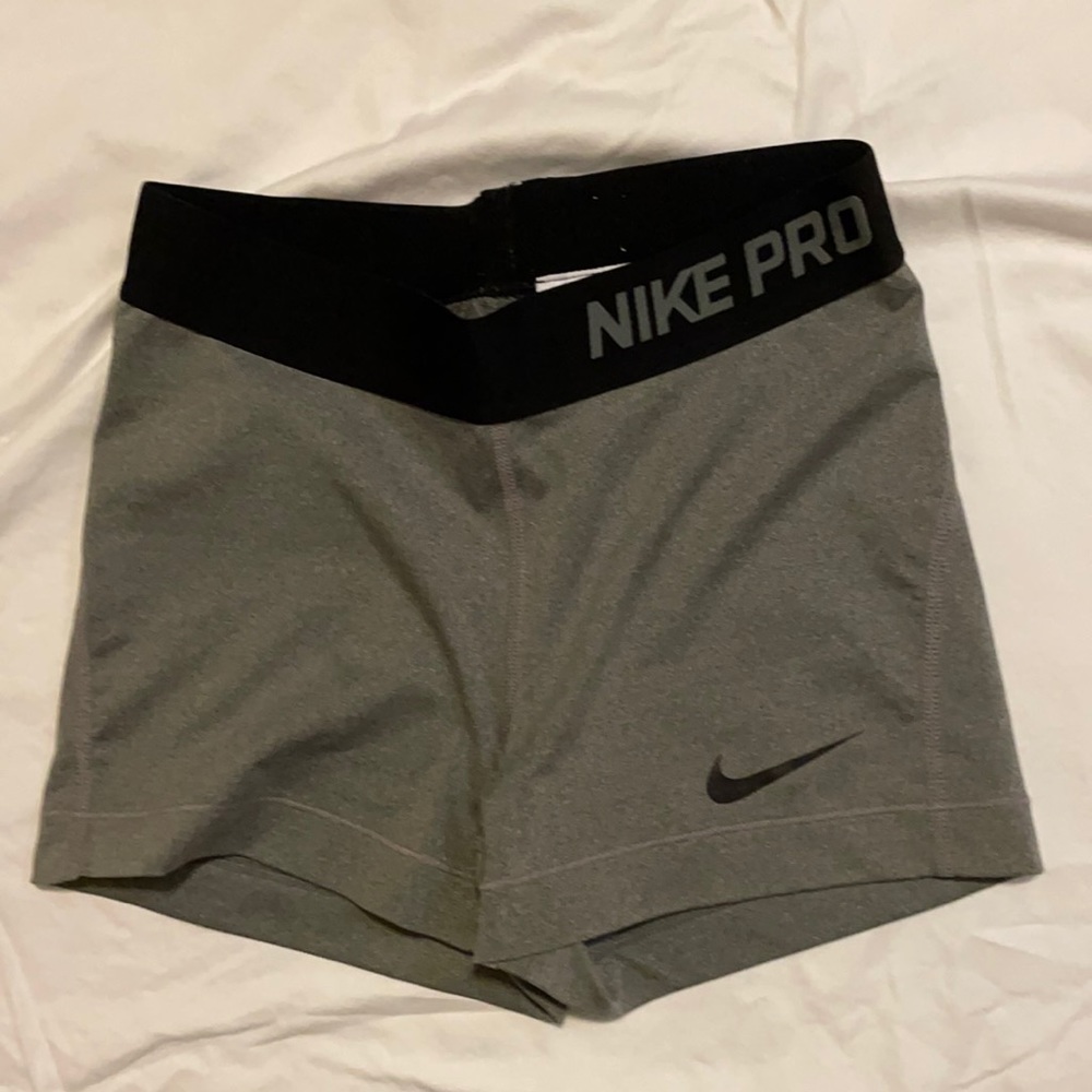 Gray Nike Pro Spandex